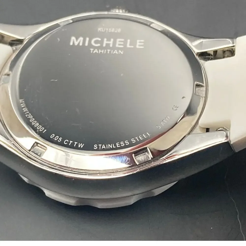 Michele Jelly Bean Tahitian KU15826 Women's Watch 34mm -Fresh Battery WR *READ* - Picture 8 of 14